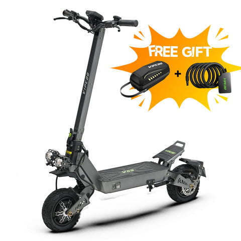 VIPCOO VS9 Dual Motor Electric Scooter – 3600W Off-Road, 60V 26Ah, 40 mph