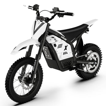 VIPCOO H2 Electric Dirt Bike for Teens – 3500W Power, 48V 23Ah Removable Battery, Hydraulic Suspension Off-Road E-Bike