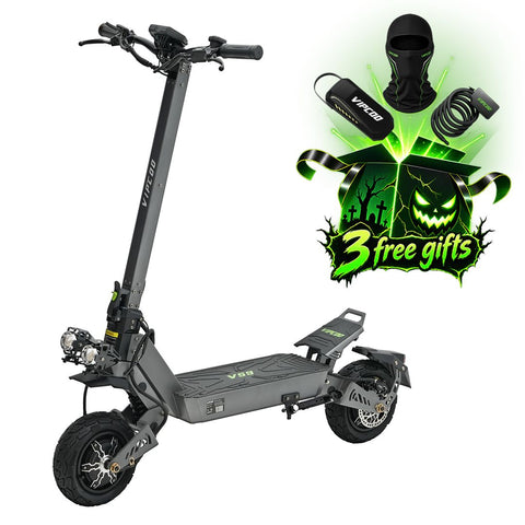 VIPCOO VS9 Dual Motor Electric Scooter – 3600W Off-Road, 60V 26Ah, 40 mph
