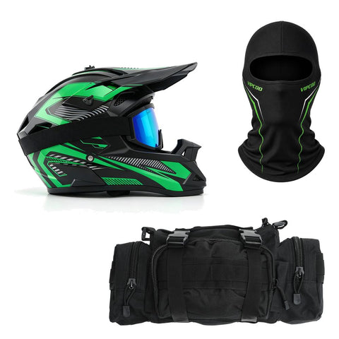 VIPCOO Helmet,Storage Bag and Motorcycle Balaclava